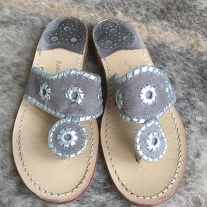 Jack Roger Grey Suede  Sandal 6